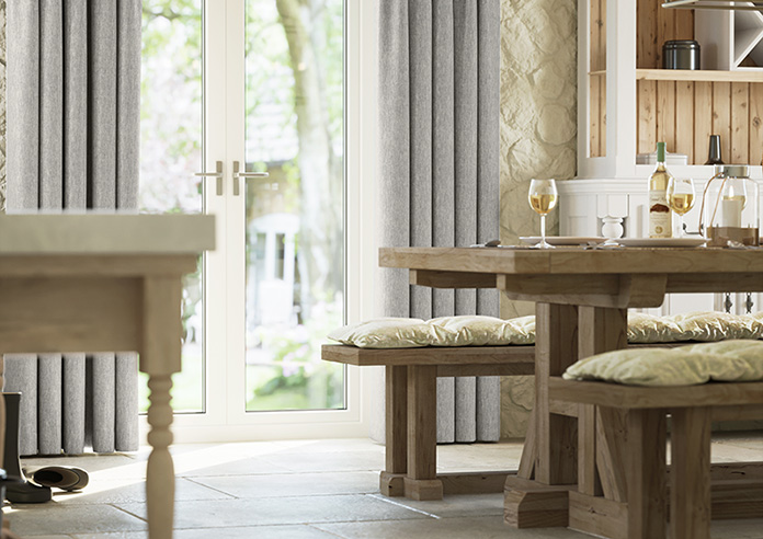 Delicate Chevron, Davy Grey - Made to Measure Curtains - Image 5